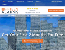 Tablet Screenshot of fifteenalarms.com